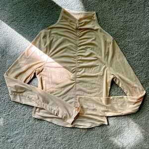 FREE PEOPLE Movement long sleeve see thru top